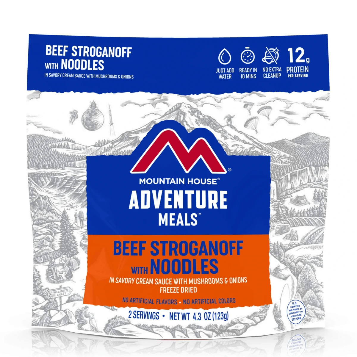 Mountain House Beef Stroganoff Noodles Freeze Dried Meal 3 Mountain House Beef Stroganoff Noodles Freeze Dried Meal - Image 3