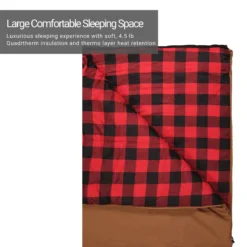 Woods Heritage Cotton Flannel 5° Sleeping Bag -Sports Product Store 1604527 1200 auto