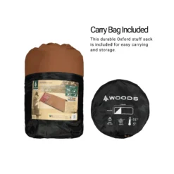 Woods Heritage Cotton Flannel 5° Sleeping Bag -Sports Product Store 1604530 1200 auto