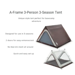 Woods A-Frame 3-Person 3-Season Tent -Sports Product Store 1607926 1200 auto