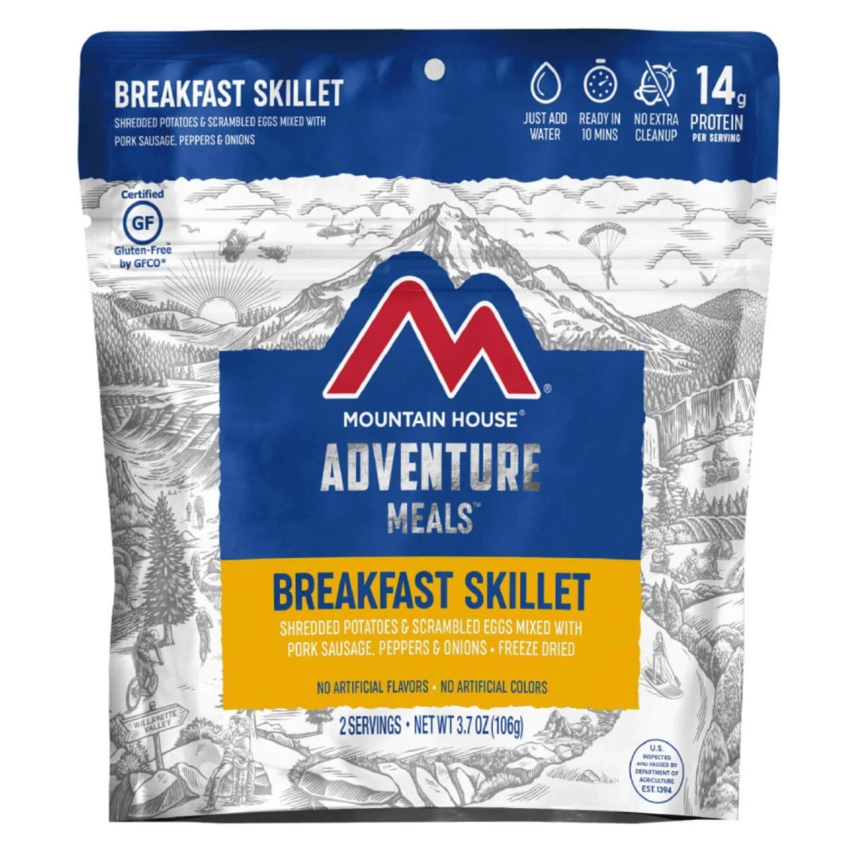 Mountain House Breakfast Skillet Freeze Dried Meal 2 Mountain House Breakfast Skillet Freeze Dried Meal - Image 2