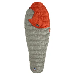 Big Agnes Pluton UL 40° Sleeping Bag -Sports Product Store BIG AG PLUTON UL 40 850 DOWNTEK Gray Pumpkin