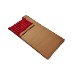 Woods Heritage Cotton Flannel 5° Sleeping Bag -Sports Product Store NWEB WOODS HERITAGE BAG 15 Tan Regular